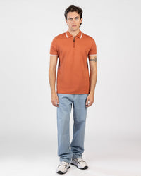 Half-Zip Interlock Polo T-Shirt