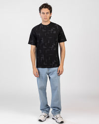 Oversized Printed Jacquard T-Shirt