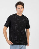 Oversized Printed Jacquard T-Shirt