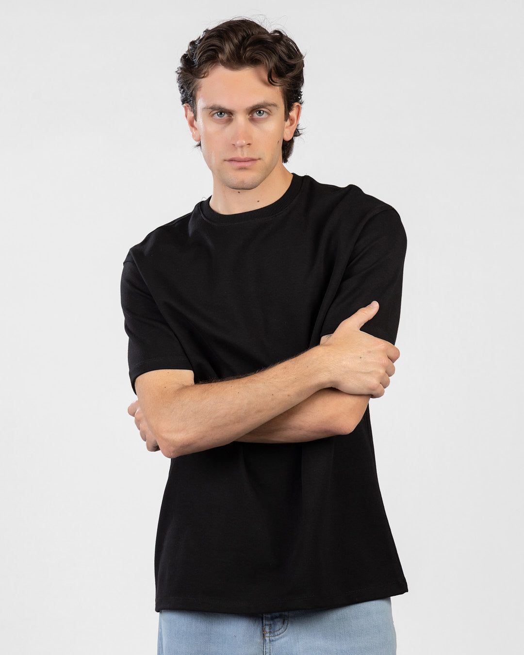 Oversized Interlock Basic T-Shirt