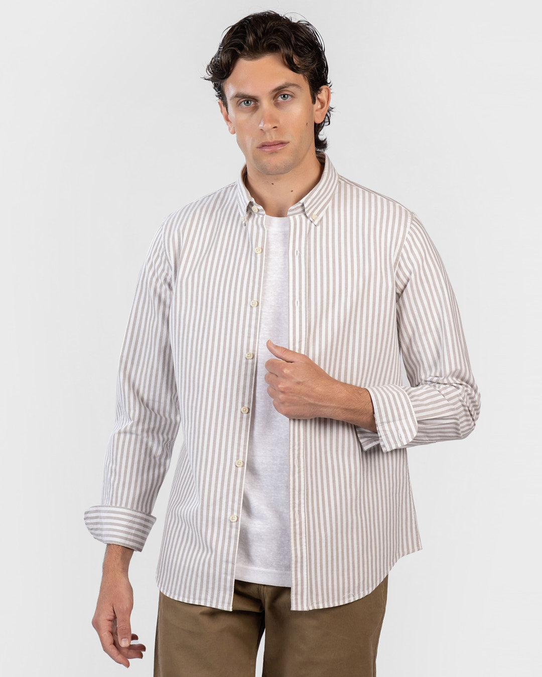 Striped Oxford Long Sleeve Shirt