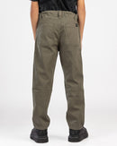 Gabardine Slim Fit Elastic Waist Kids Pants