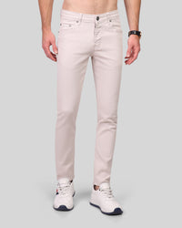 Structured Twill Slim Pants - 6106