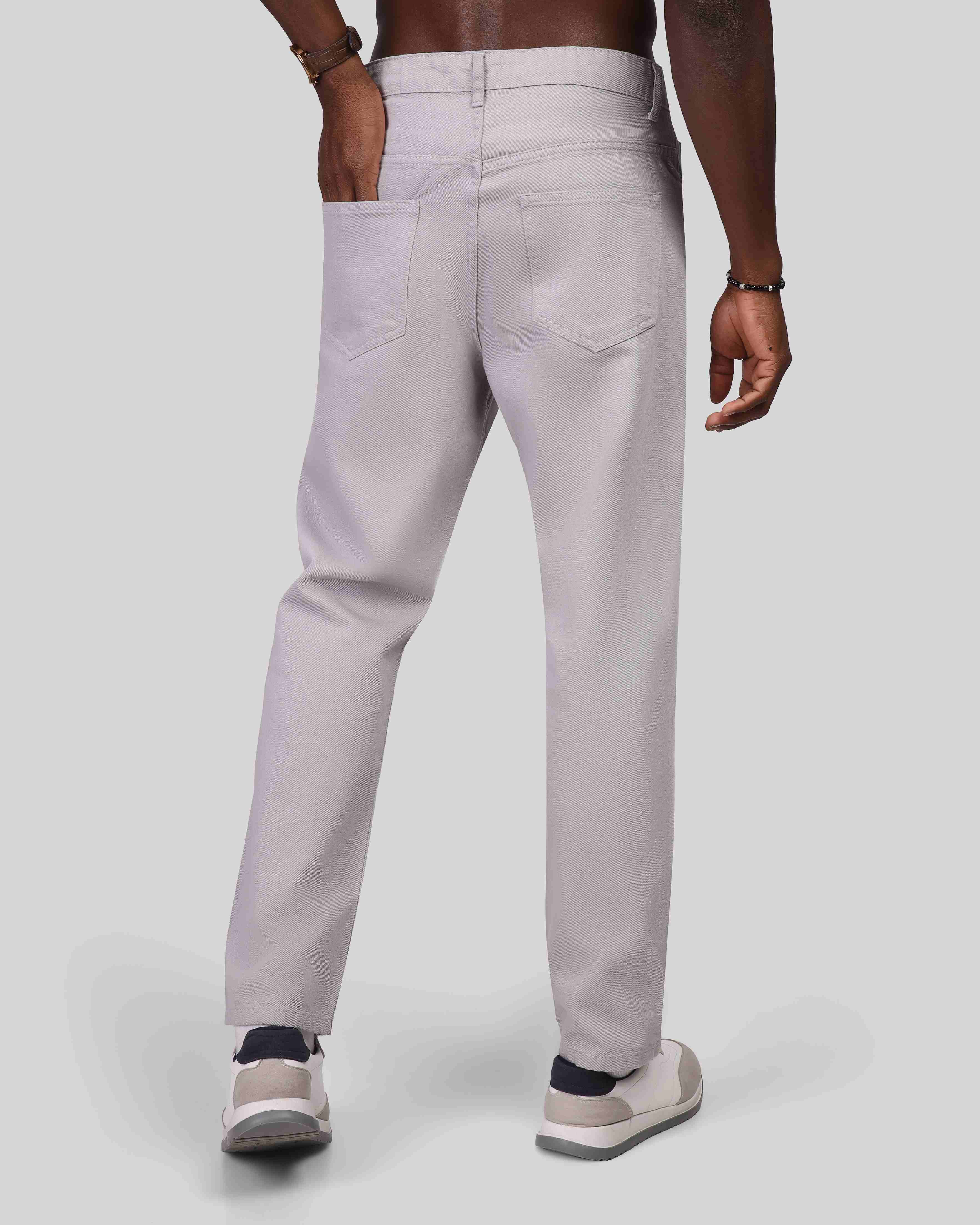 Relaxed Twill Wide Pants - 6108