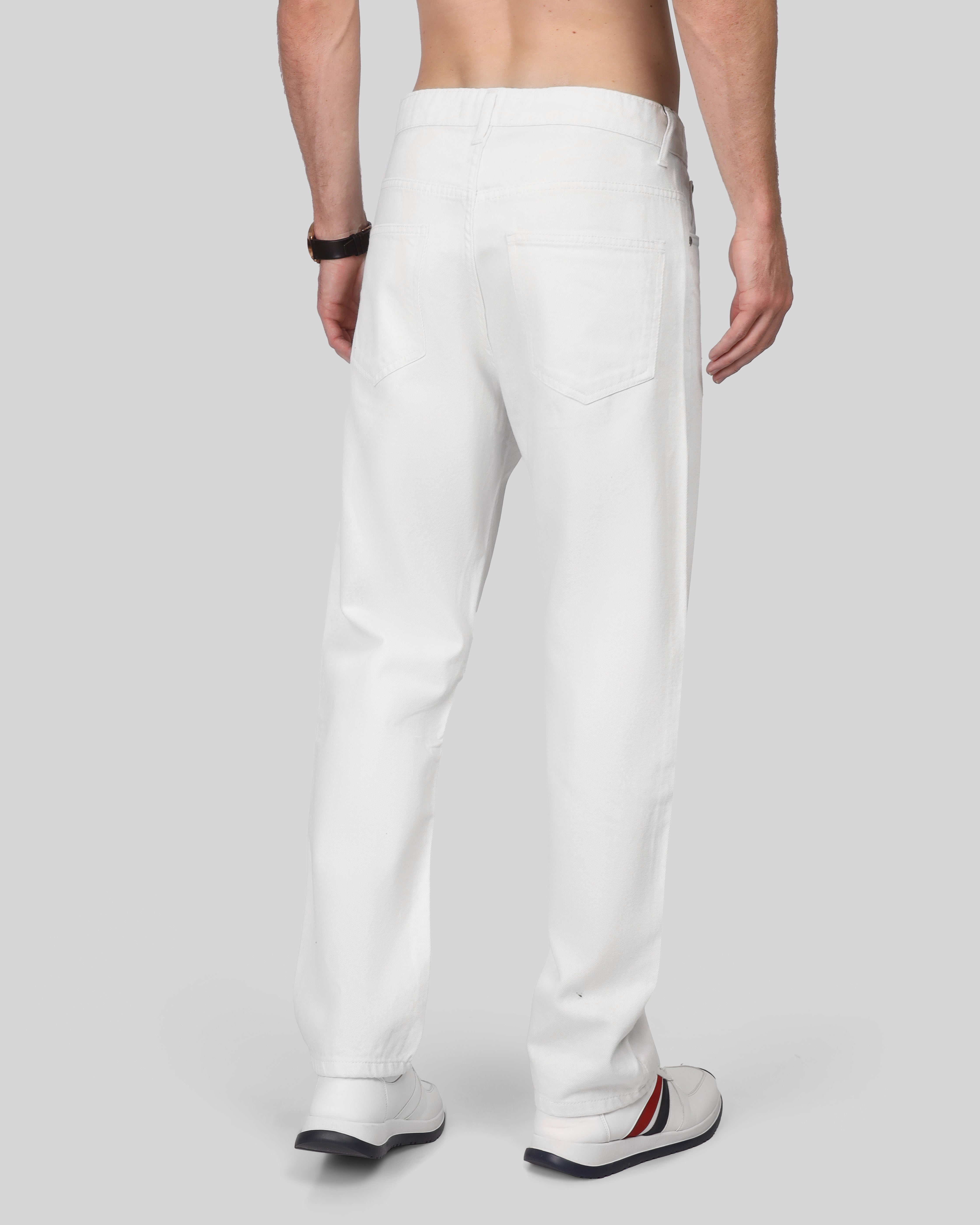 Relaxed Twill Wide Pants - 6108
