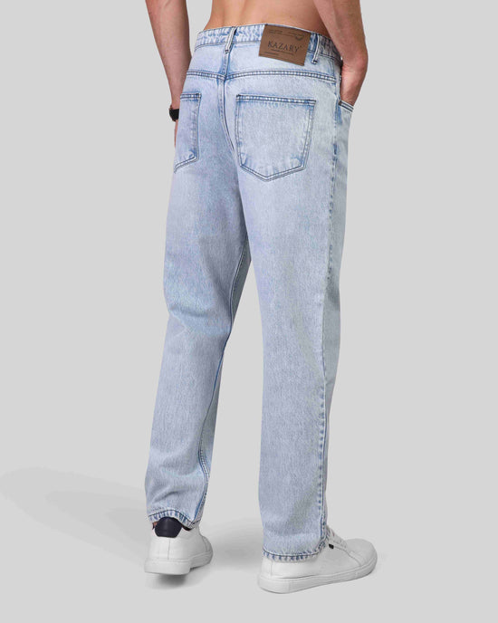 Wide-Leg Denim Trousers - 6109