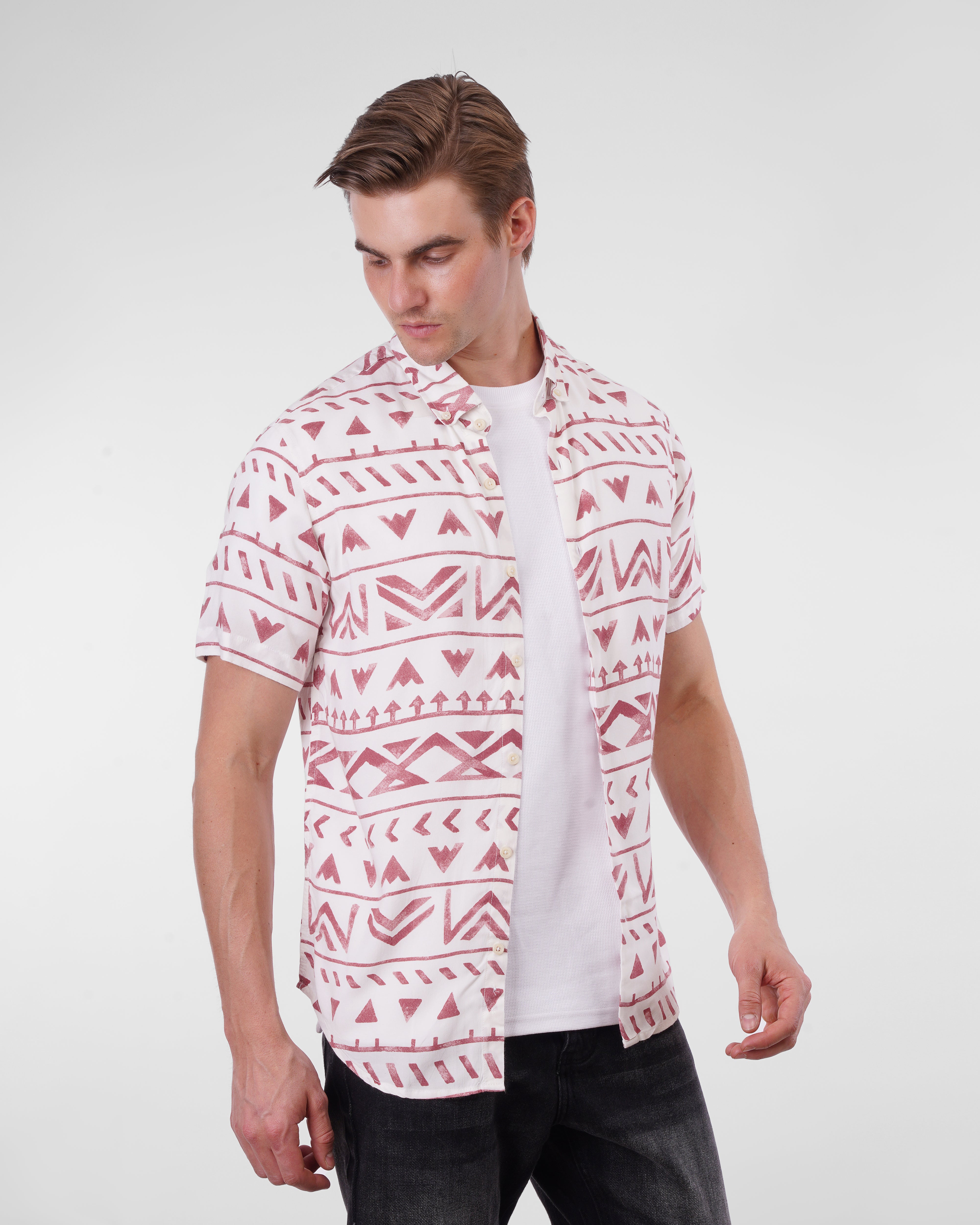 Textured Half-Sleeve Shirt – SHI/3197