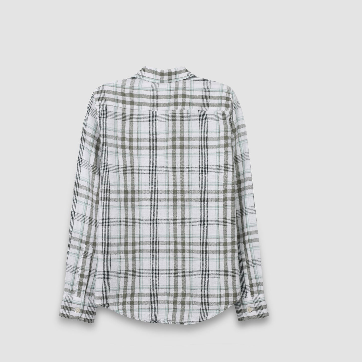 LONG SLEEVE SHIRT KIDS BASIC PLAID COTTON 3334
