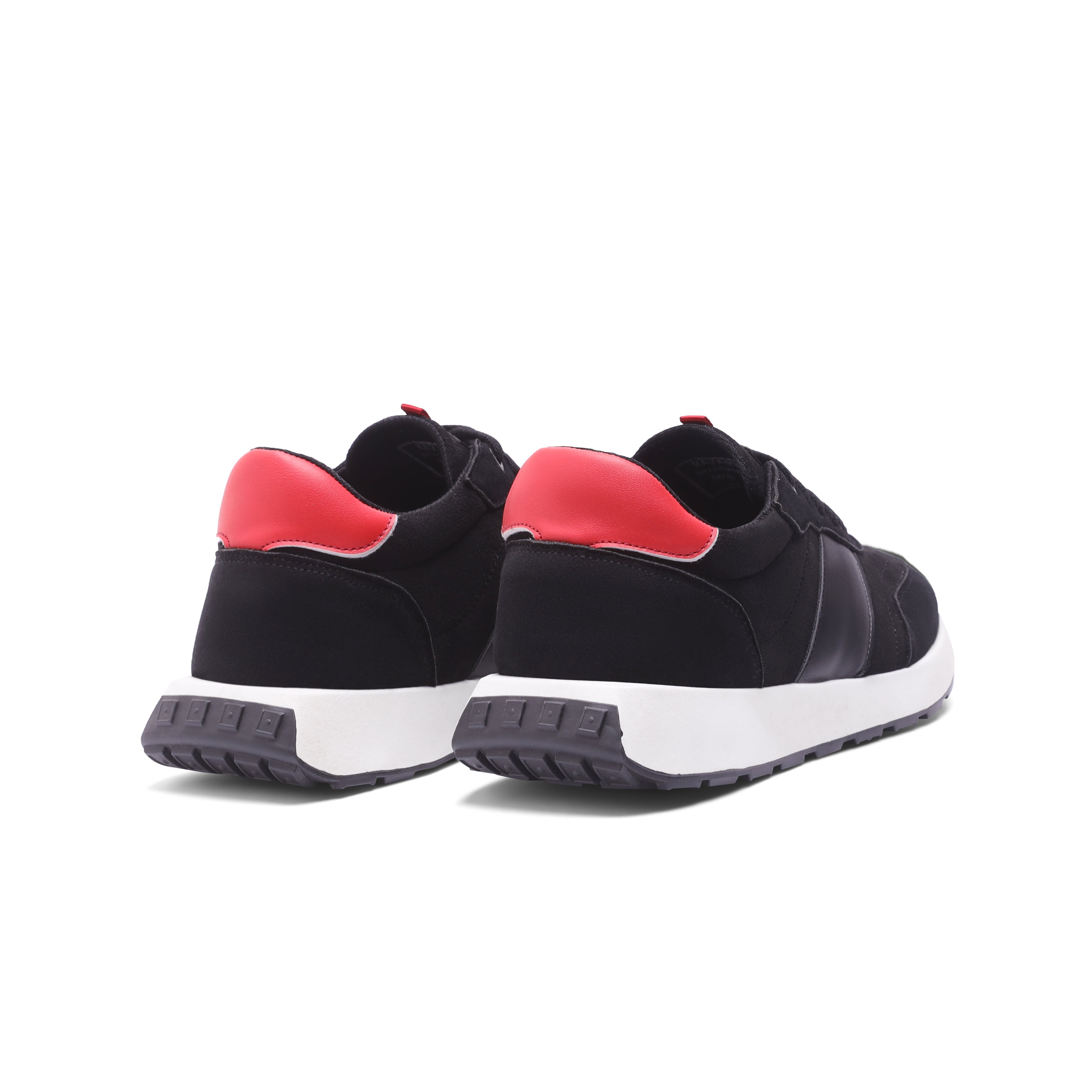 Perforated Suede-Look Leather Sneaker - 136