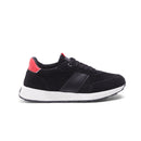 Perforated Suede-Look Leather Sneaker - 136