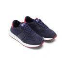 Perforated Suede-Look Leather Sneaker - 136