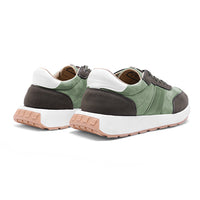 Perforated Suede-Look Leather Sneaker - 136