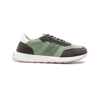 Perforated Suede-Look Leather Sneaker - 136