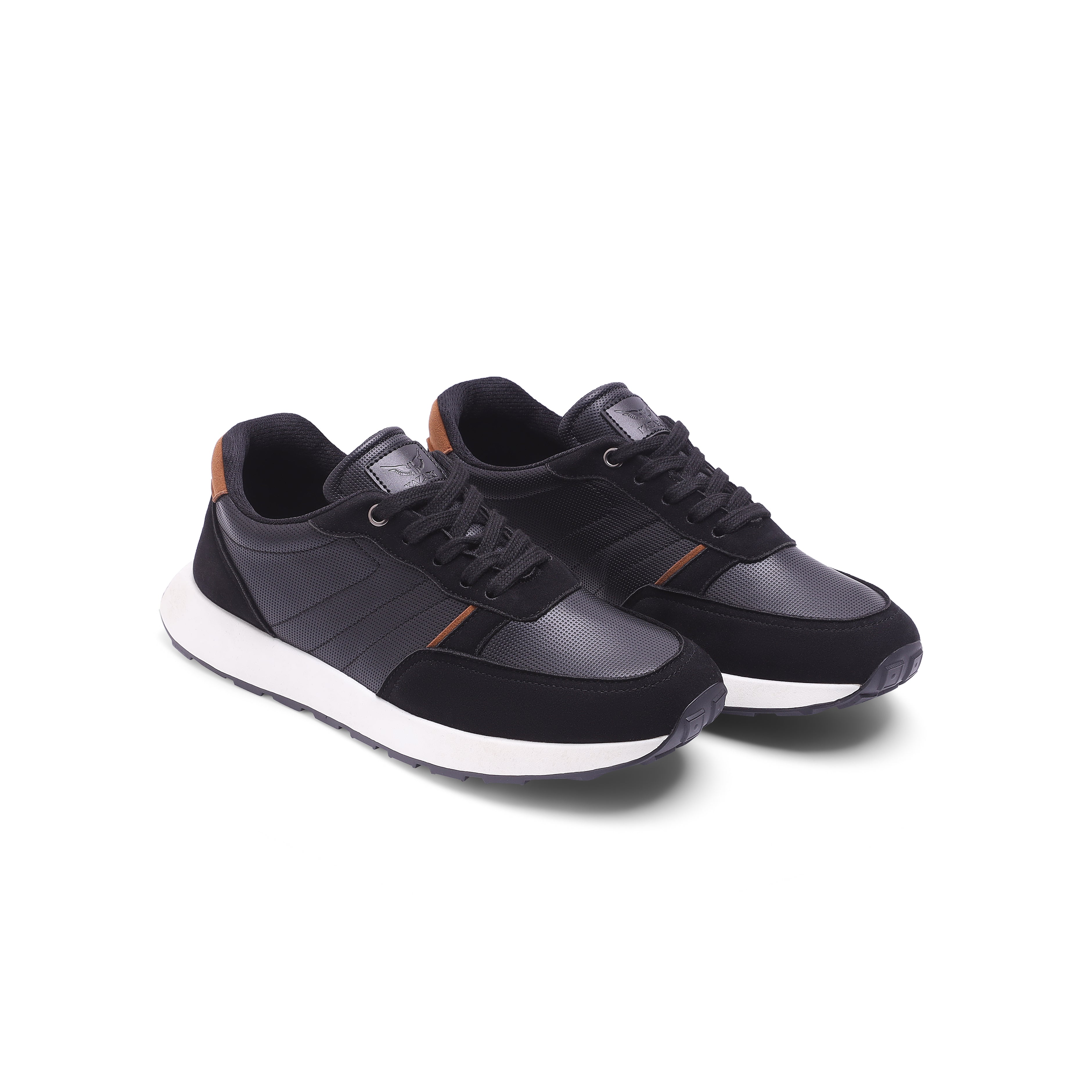 Suede-Accented Leather Sneaker - 137