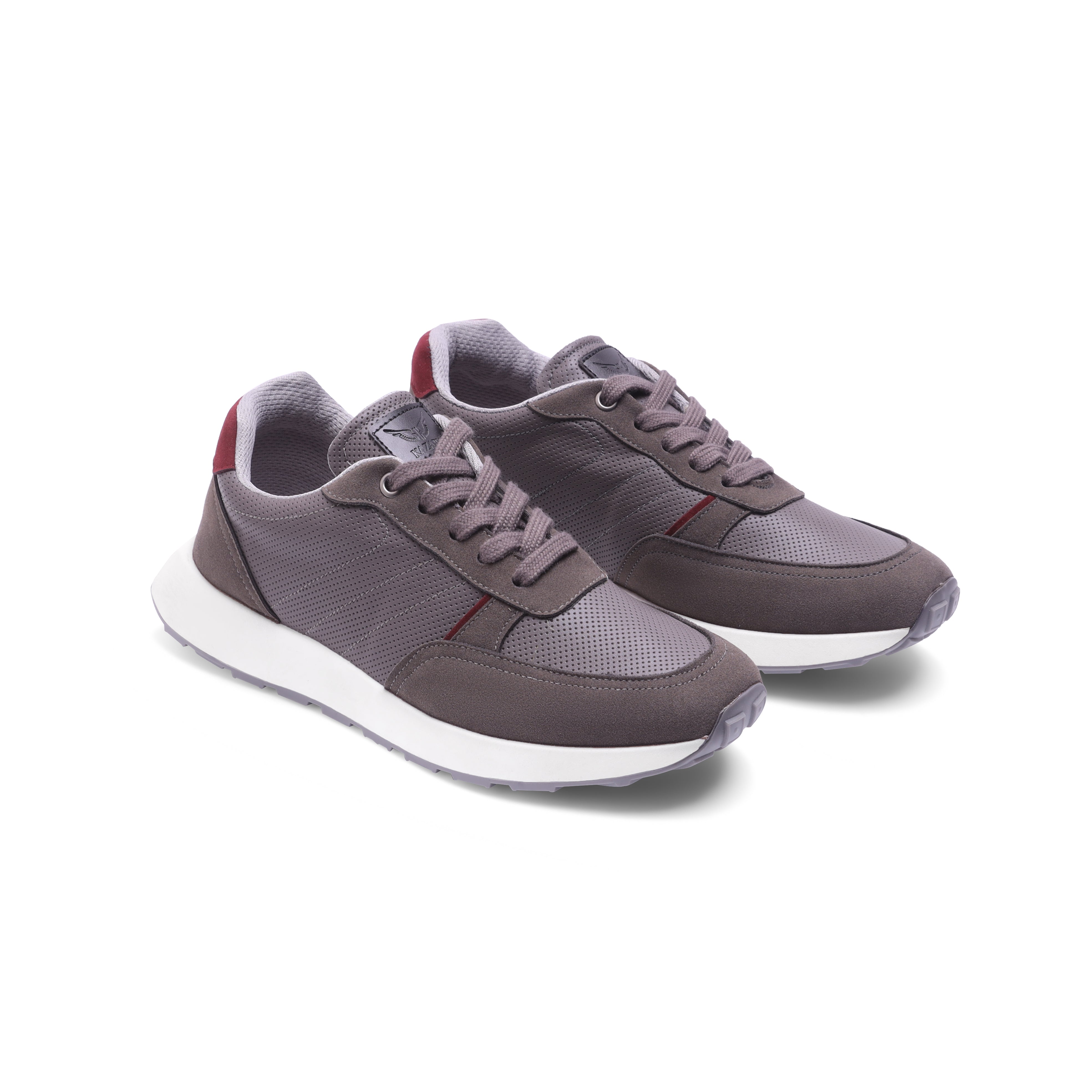 Suede-Accented Leather Sneaker - 137