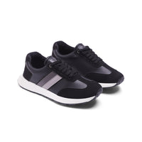 Suede-Accented Leather Sneaker - 142