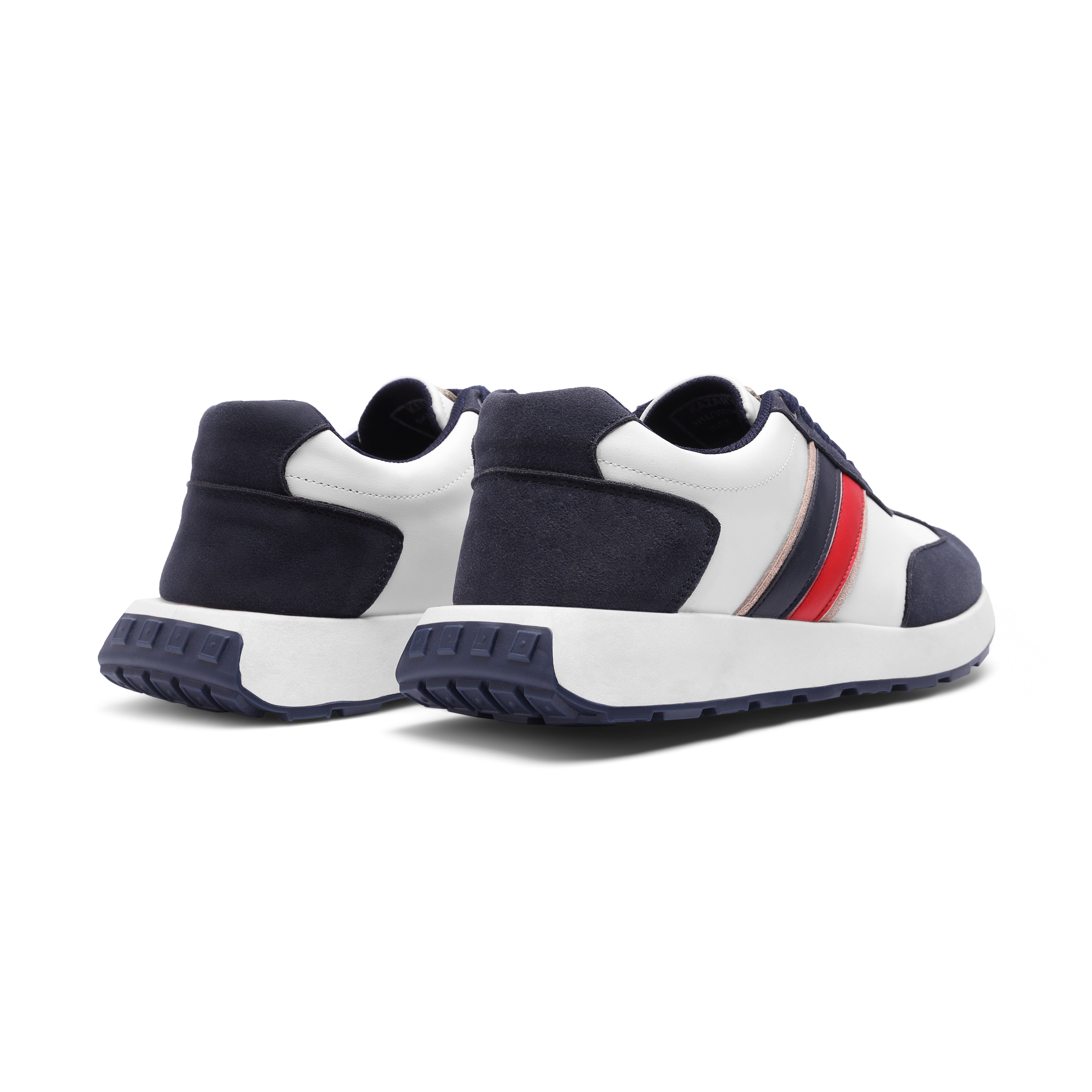 Suede-Accented Leather Sneaker - 142