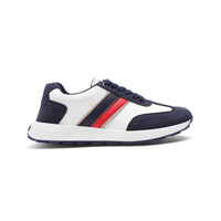 Suede-Accented Leather Sneaker - 142