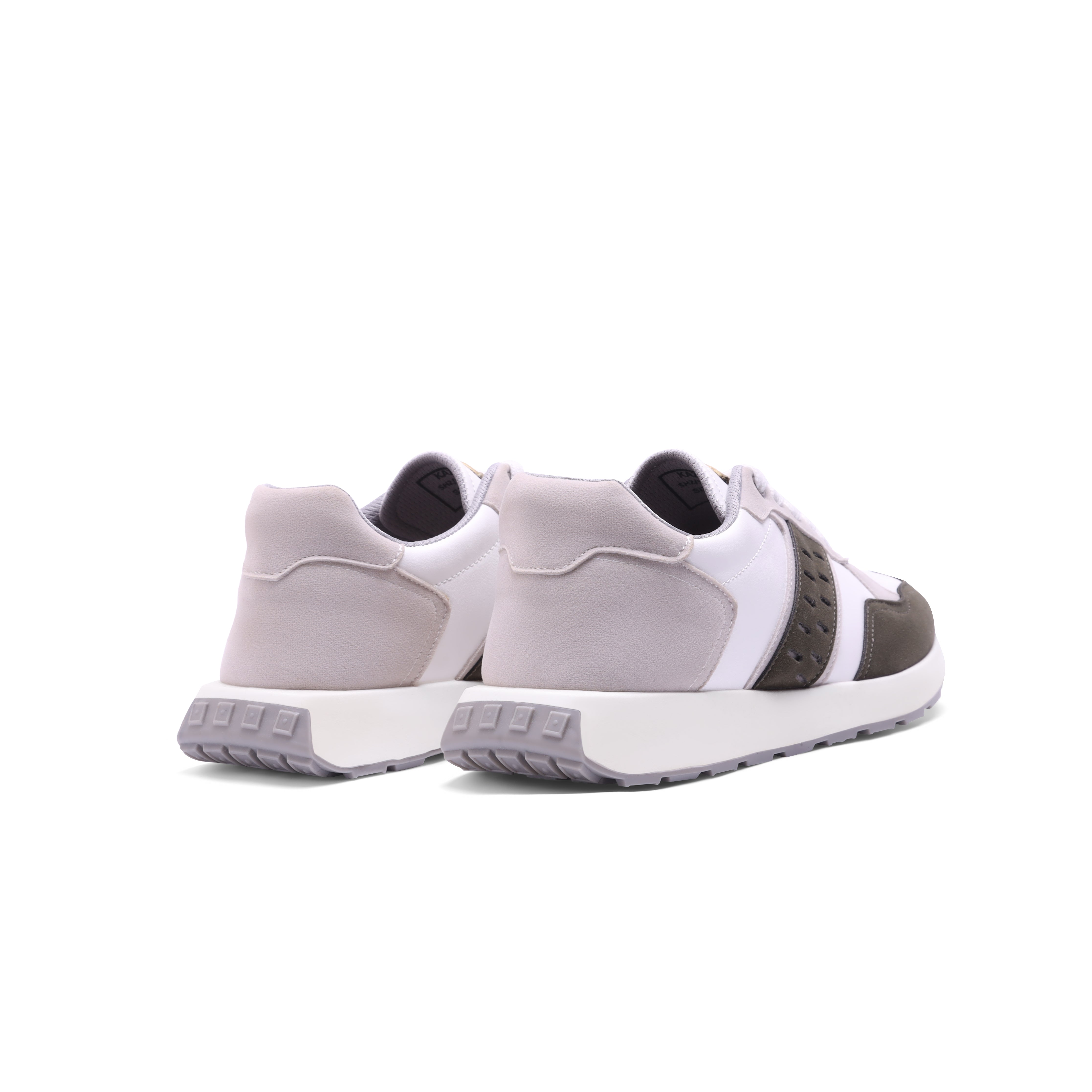 Suede-Accented Leather Sneaker - 143