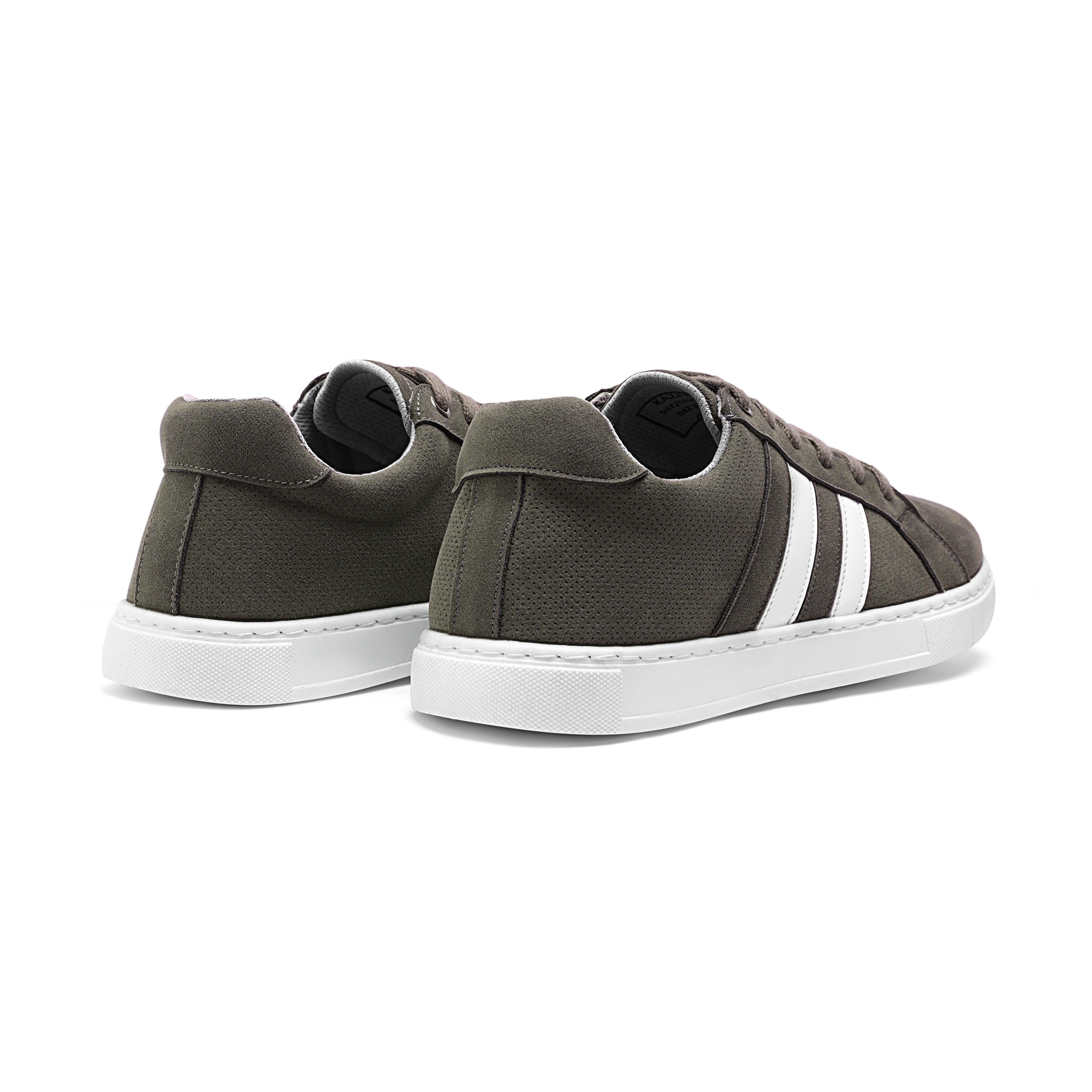 Perforated Suede-Look Leather Sneaker - 148