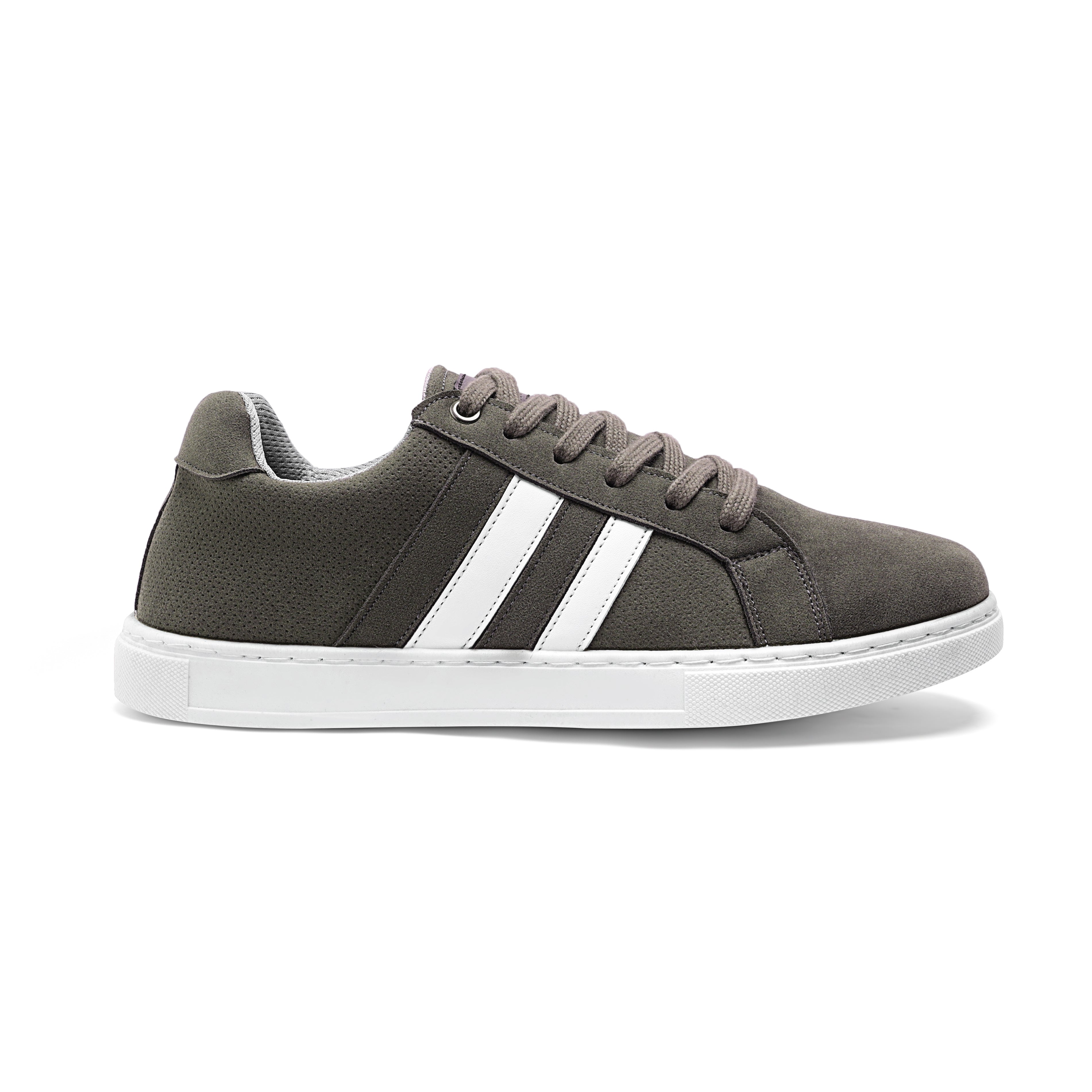 Perforated Suede-Look Leather Sneaker - 148