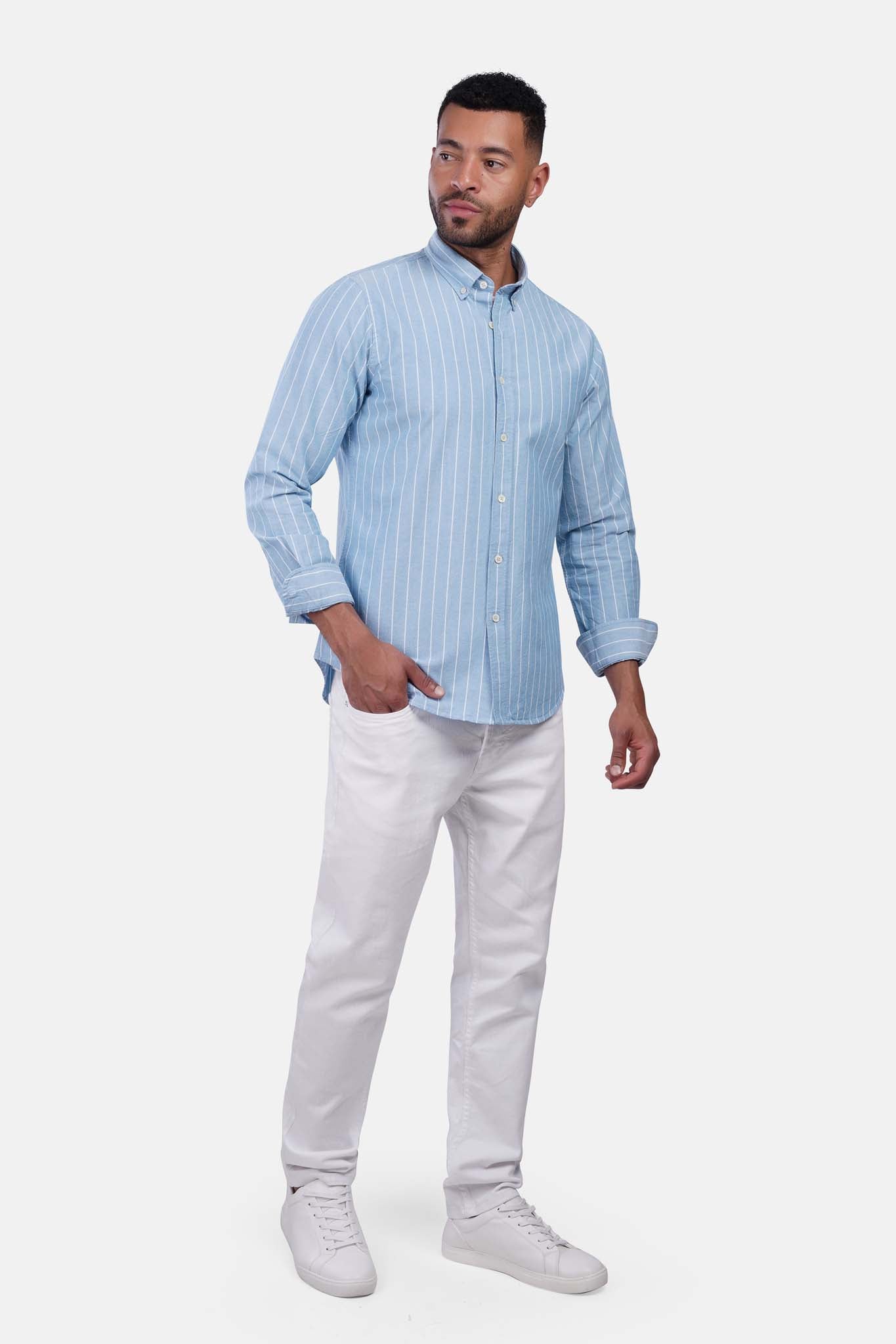 Oxford Striped Long Sleeve Shirt