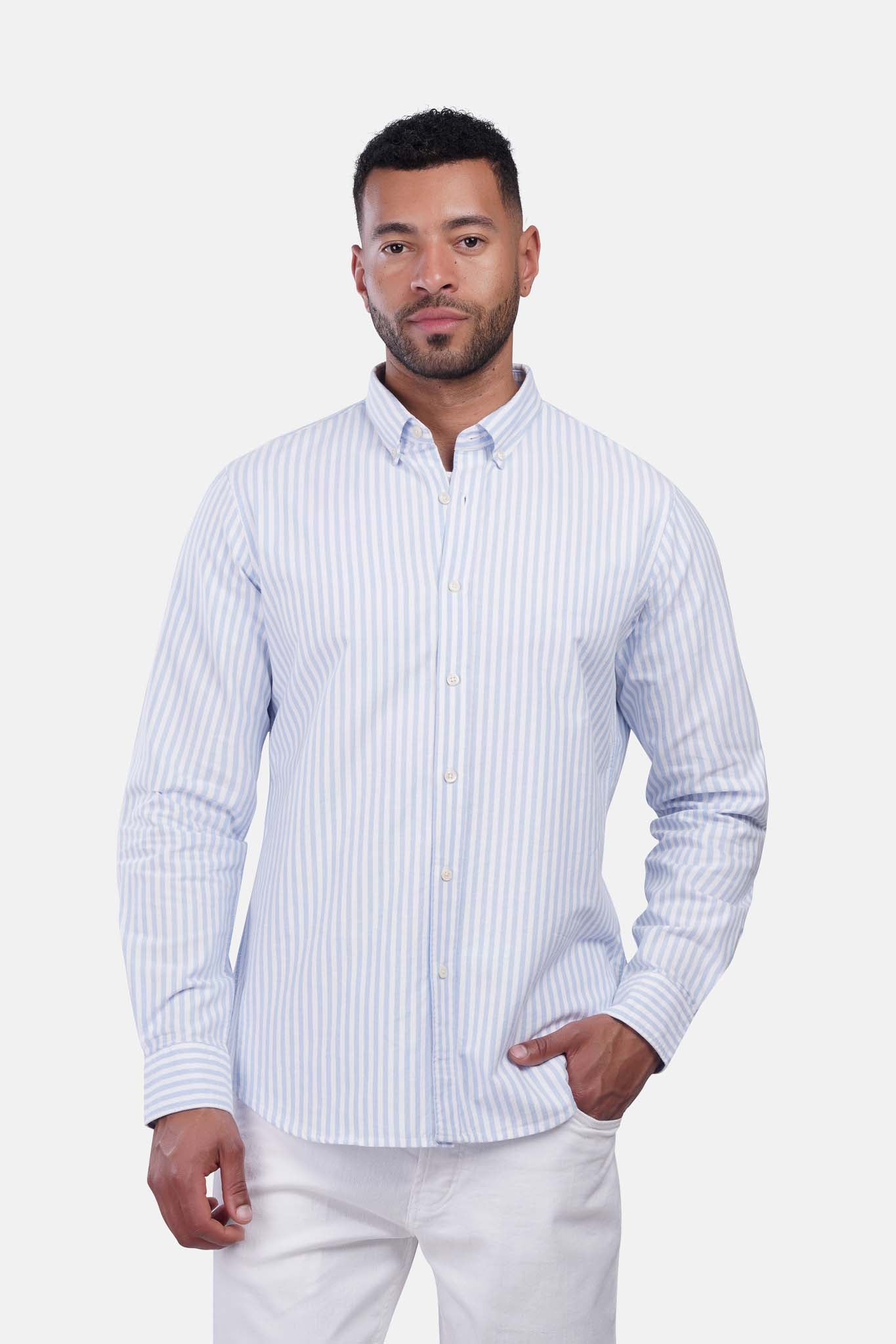 Striped Oxford Long Sleeve Shirt