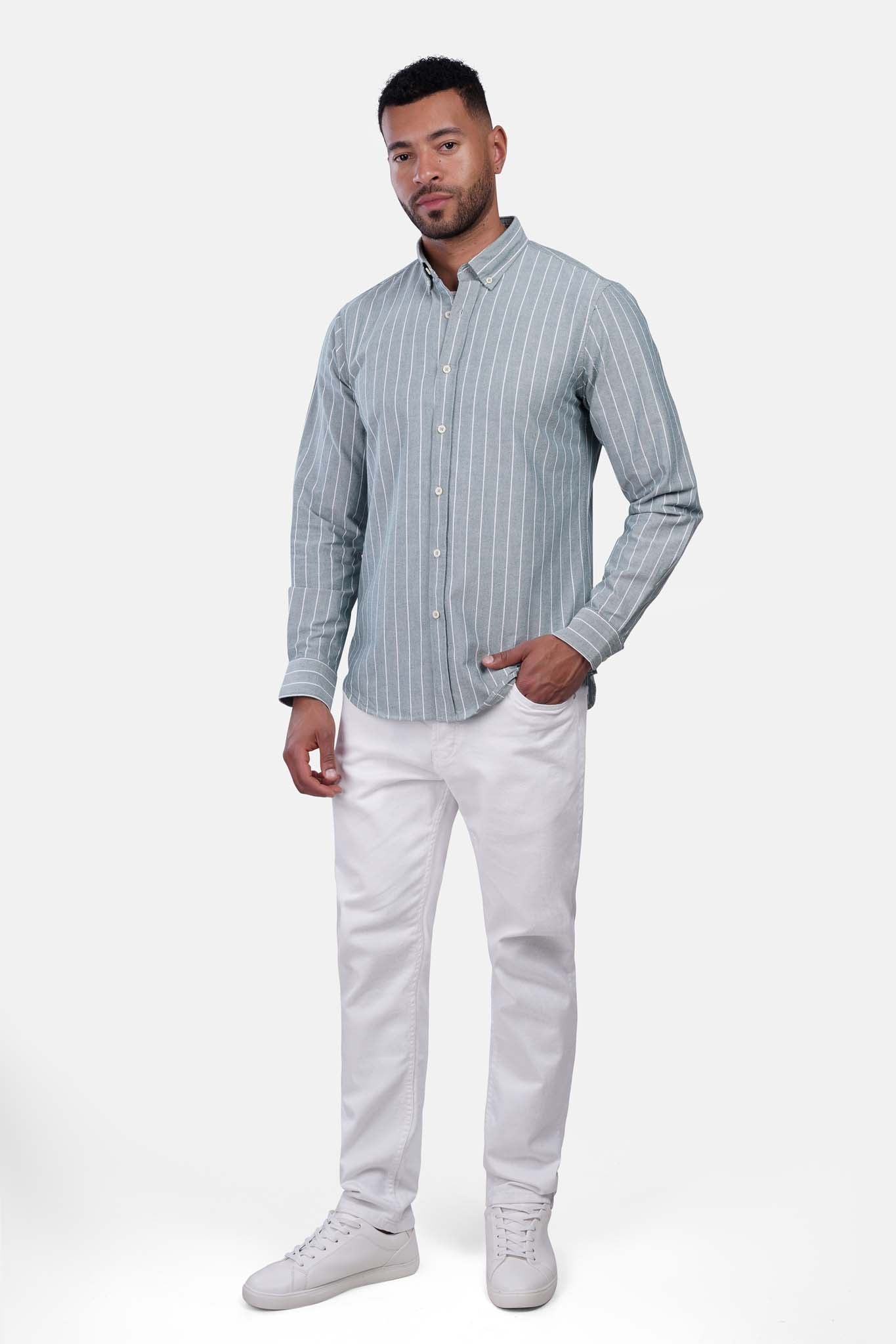 Oxford Striped Long Sleeve Shirt