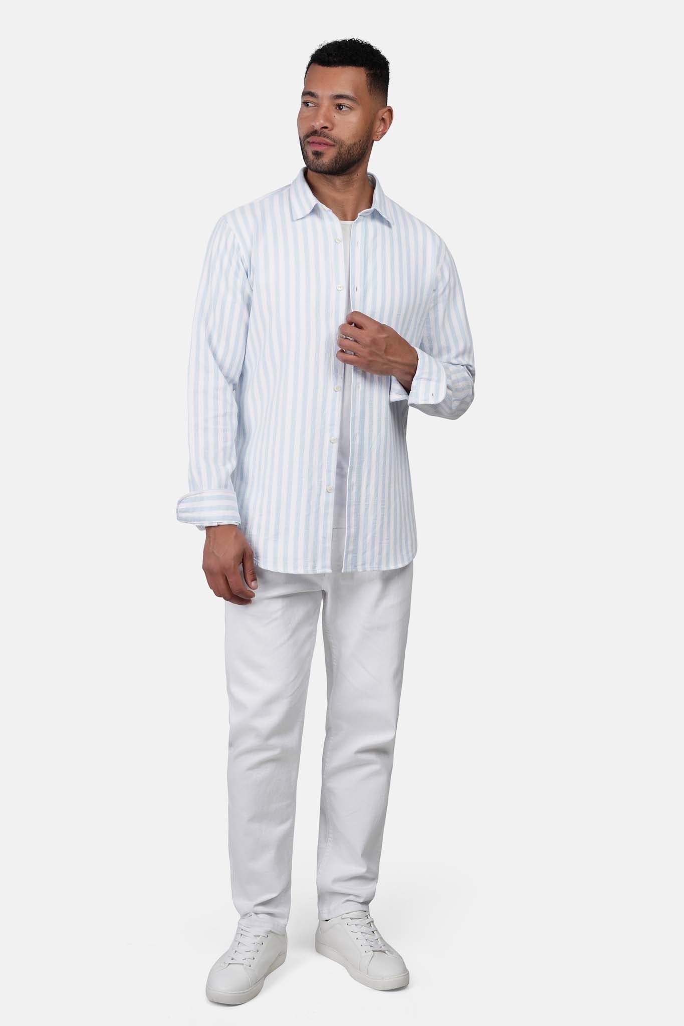 Striped Shibeka Long Sleeve Shirt