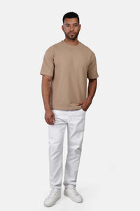 Popcorn Oversized Half-Sleeve T-Shirt