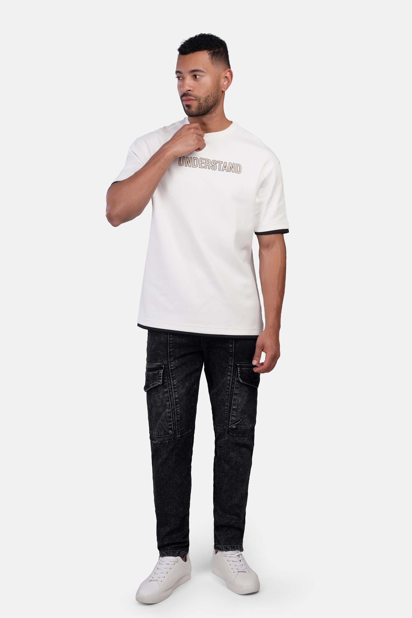 Oversized Interlock Half-Sleeve T-Shirt