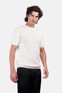 Textured Jacquard Polo Shirt