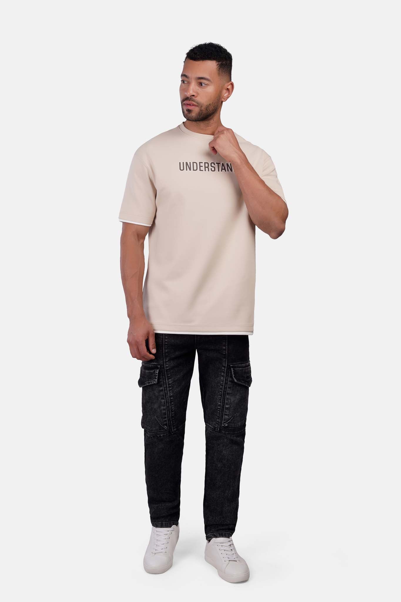 Oversized Interlock Half-Sleeve T-Shirt