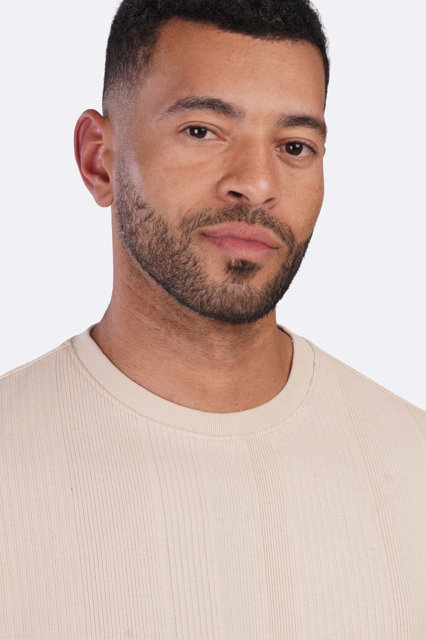 Striped Jacquard Oversized T-Shirt