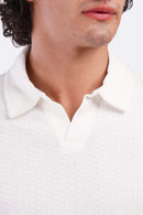 Oversized Jacquard Polo T-Shirt