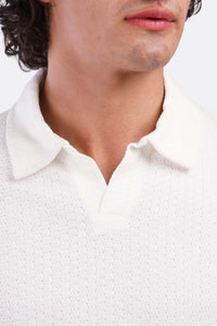 Oversized Jacquard Polo T-Shirt