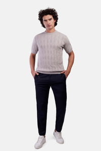 Textured Jacquard Polo Shirt