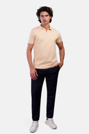 Half-Zip Interlock Polo T-Shirt