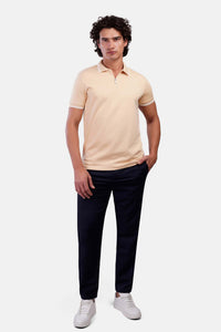 Half-Zip Interlock Polo T-Shirt