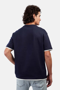 Oversized Interlock Half-Sleeve T-Shirt