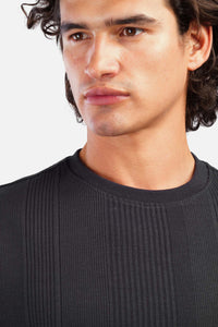 Striped Jacquard Oversized T-Shirt