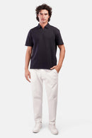 Oversized Jacquard Polo T-Shirt