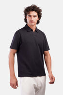 Oversized Jacquard Polo T-Shirt