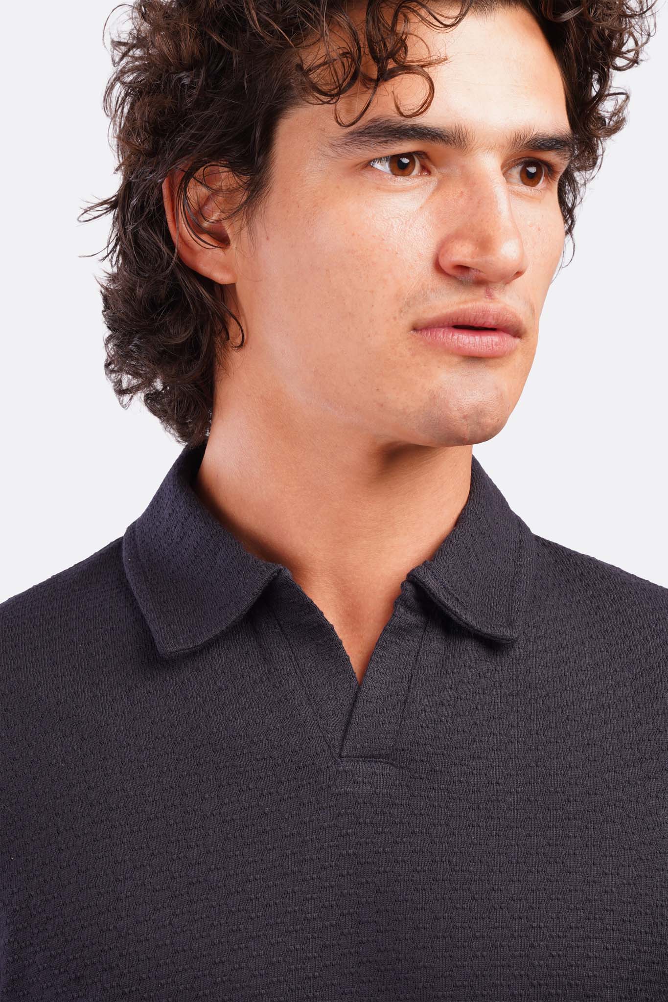 Oversized Jacquard Polo T-Shirt