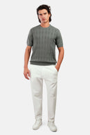 Textured Jacquard Polo Shirt