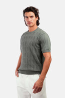 Textured Jacquard Polo Shirt