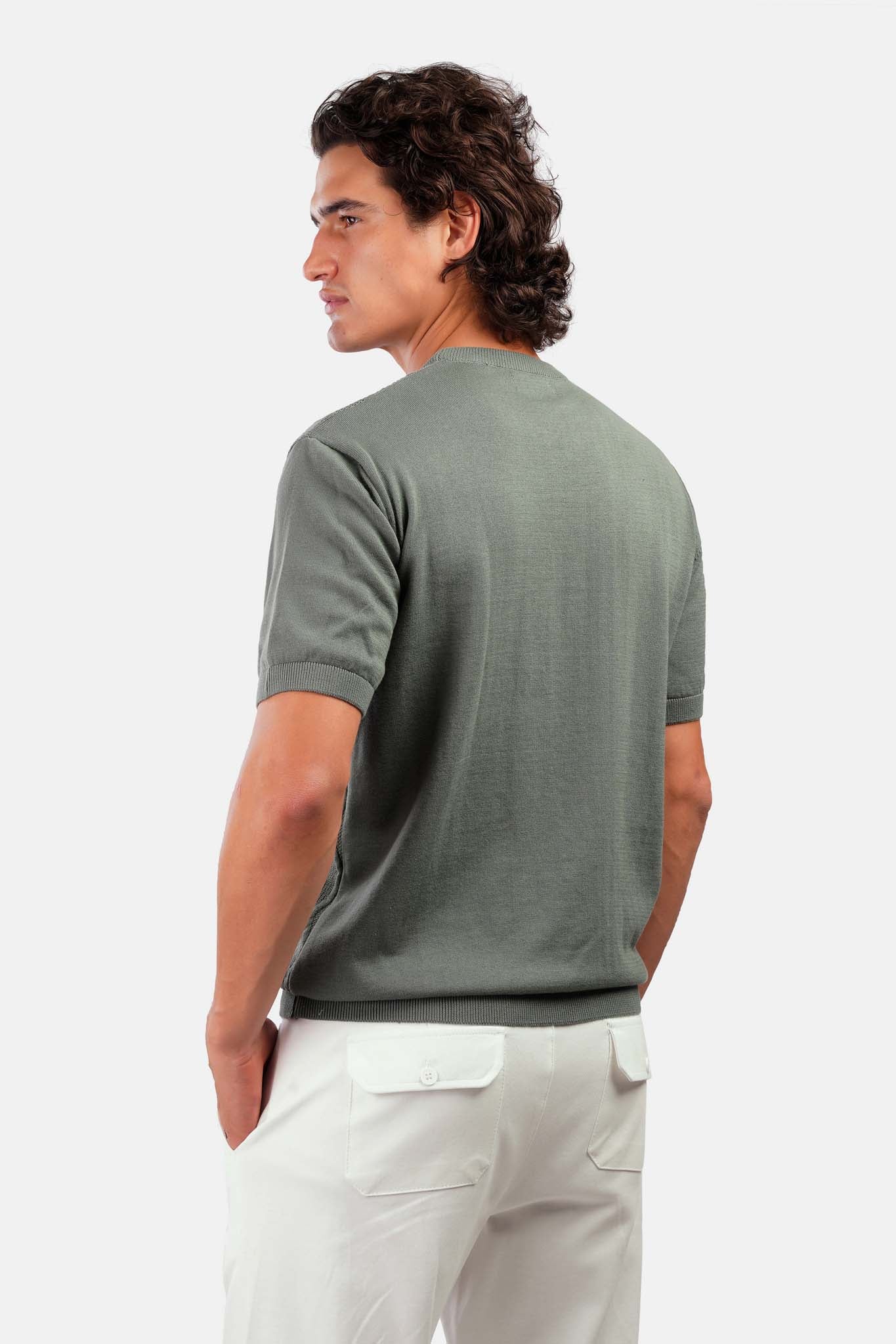 Textured Jacquard Polo Shirt
