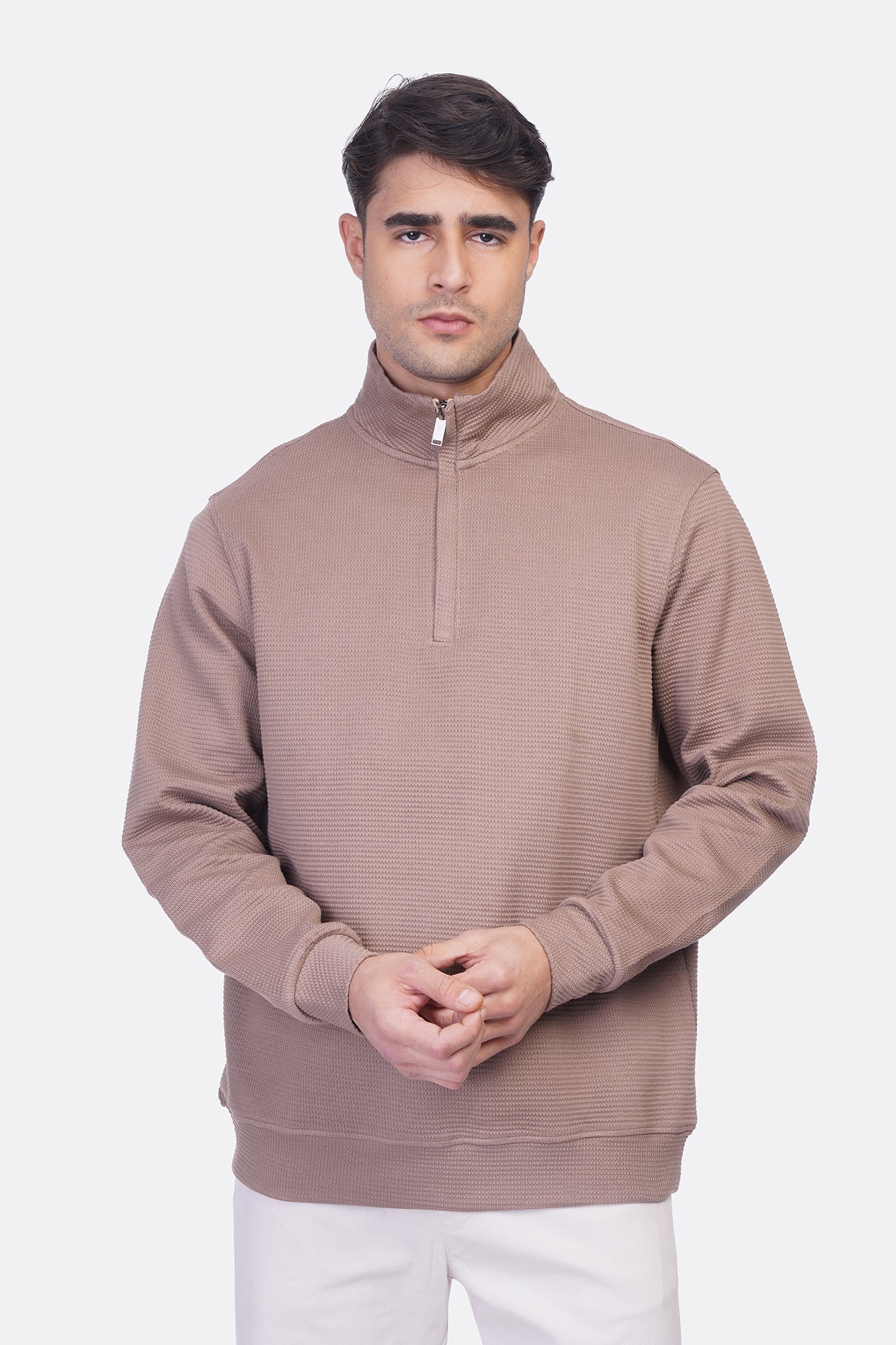 Fashion Half-Zipper Sweatshirt – Jakar Texture