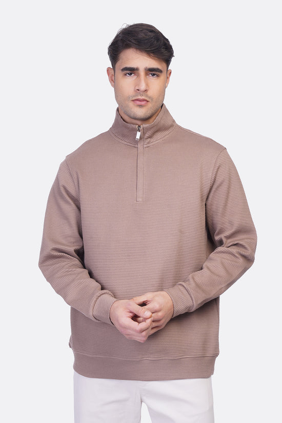 Fashion Half-Zipper Sweatshirt – Jakar Texture
