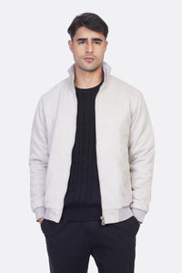 Suede Zipper Jacket – Modern Style – JAK/26604